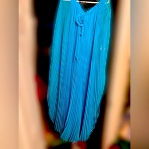 Pleated Chiffon Dress